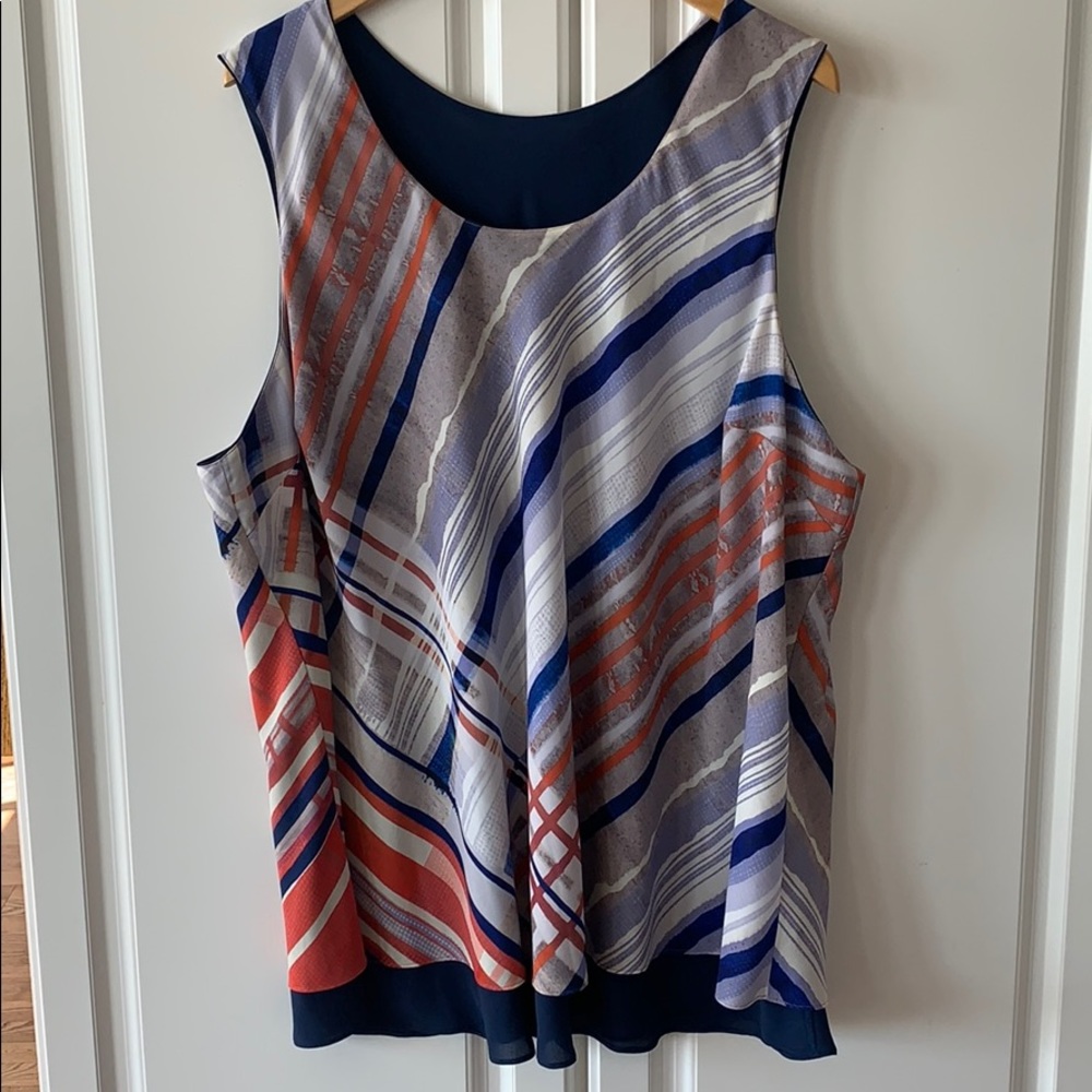 Nic+Zoe sleeveless blouse. Reversible. women’s 3x
